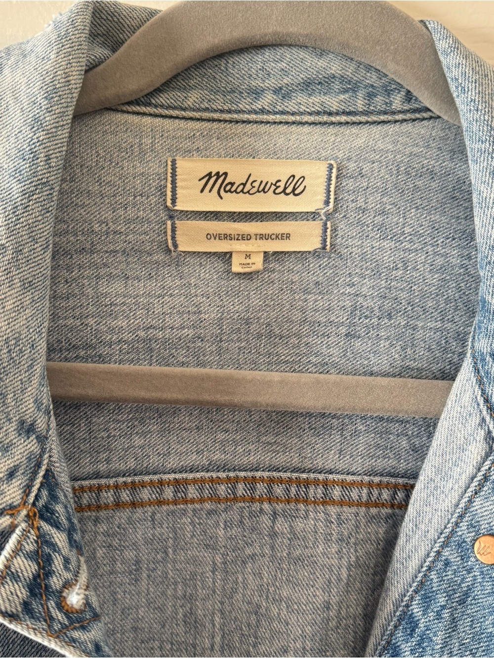Madewell Oversized Trucker Jean Jacket - Picture 6 of 8